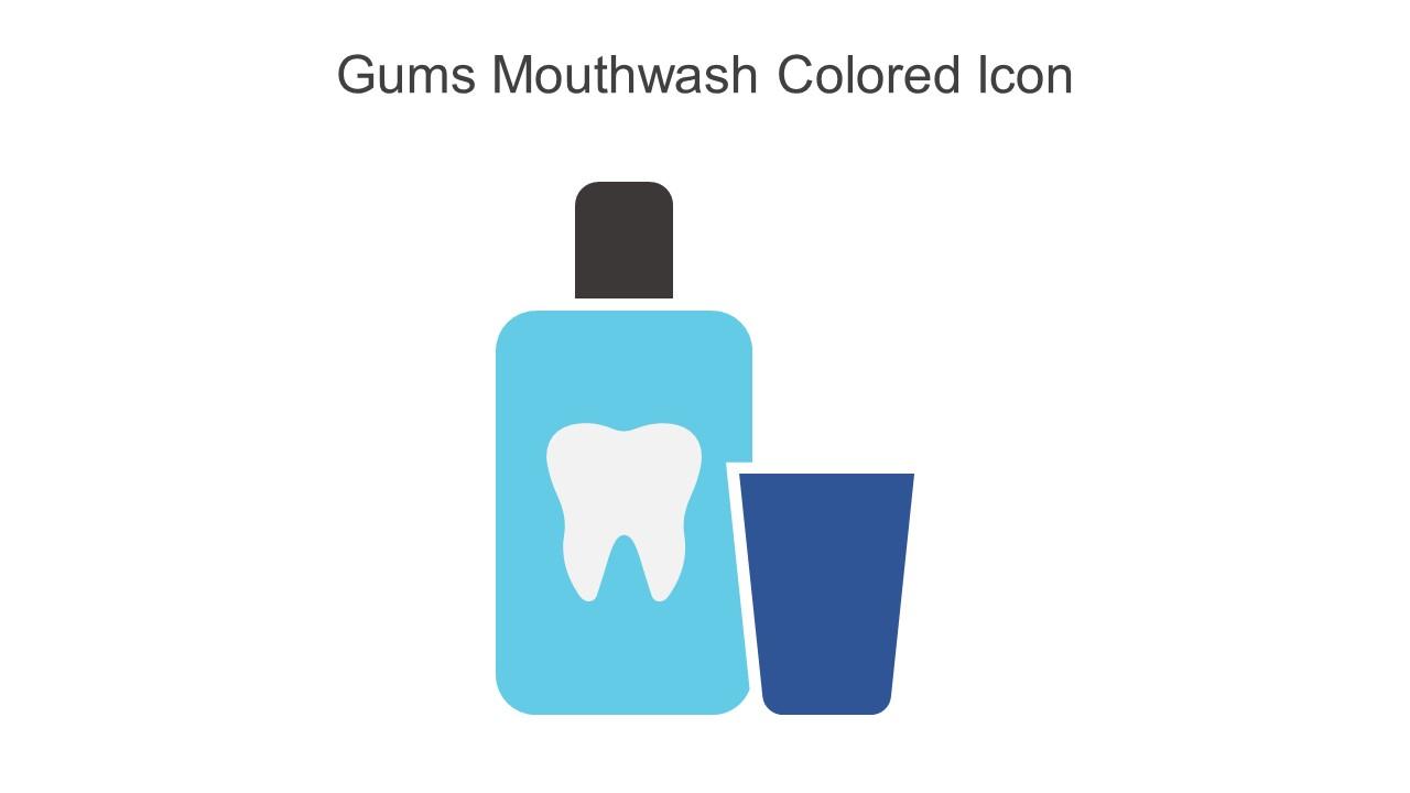 Gums Mouthwash Colored Icon In Powerpoint Pptx Png And Editable Eps Format