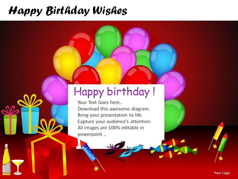 Happy Birthday Wishes Powerpoint Presentation Slides | Presentation  Graphics | Presentation PowerPoint Example | Slide Templates