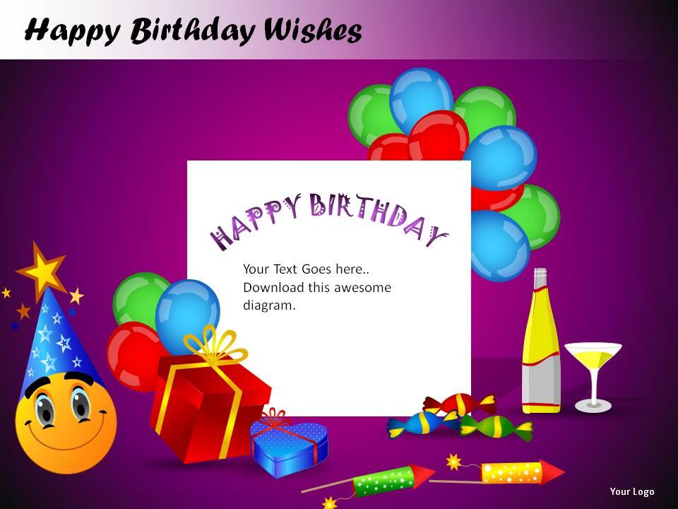 Happy Birthday Wishes Powerpoint Presentation Slides | Presentation  Graphics | Presentation PowerPoint Example | Slide Templates