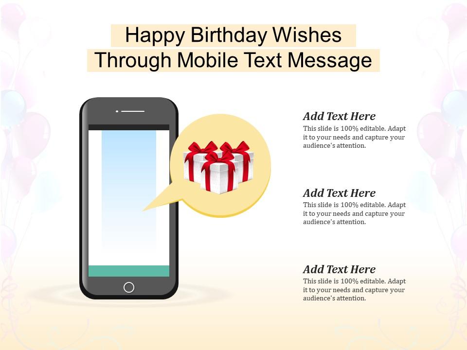 Happy Birthday Wishes Through Mobile Text Message