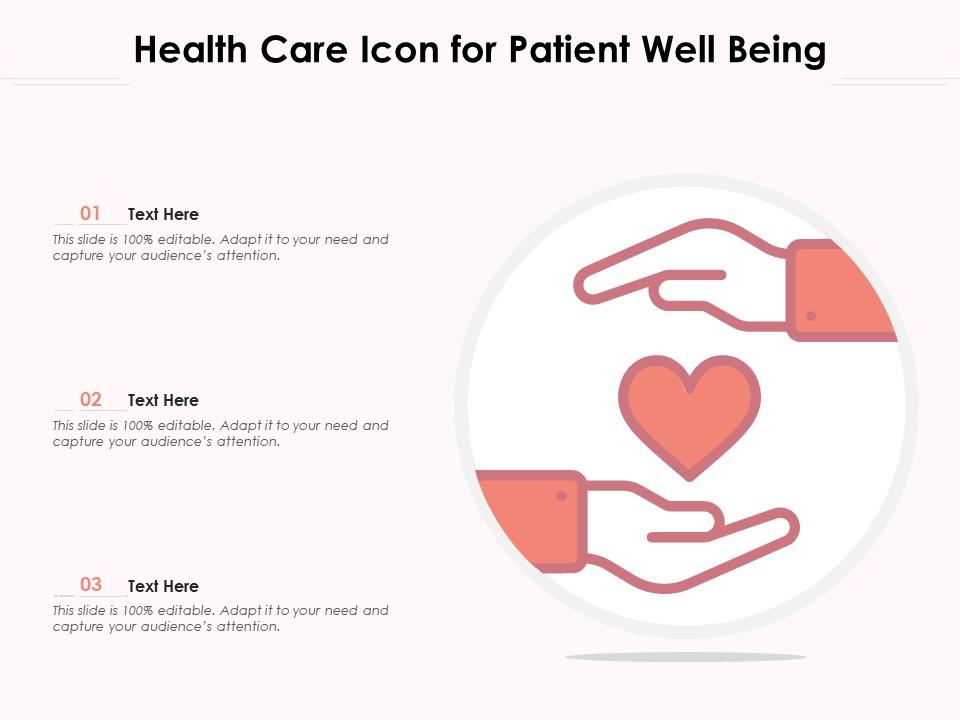 Health Care Icon For Patient Well Being