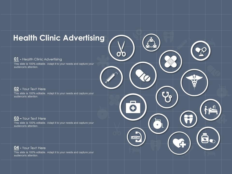 Health clinic advertising ppt powerpoint presentation inspiration smartart Slide00