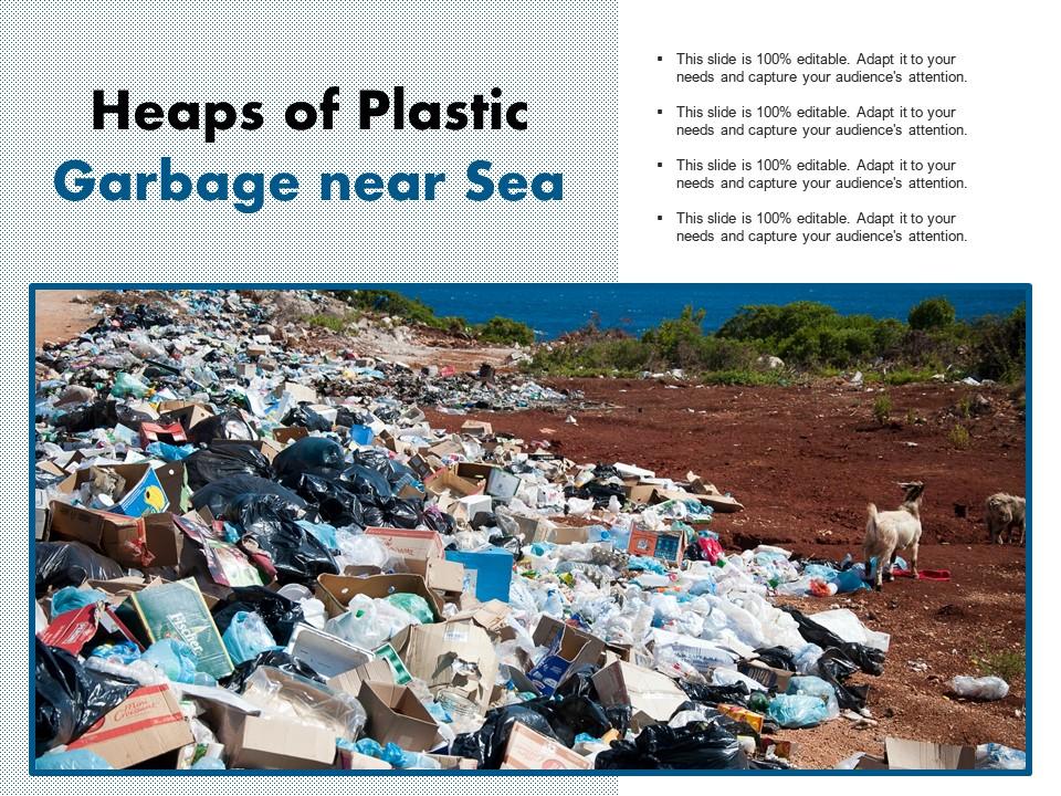 Heaps of plastic garbage near sea Slide01