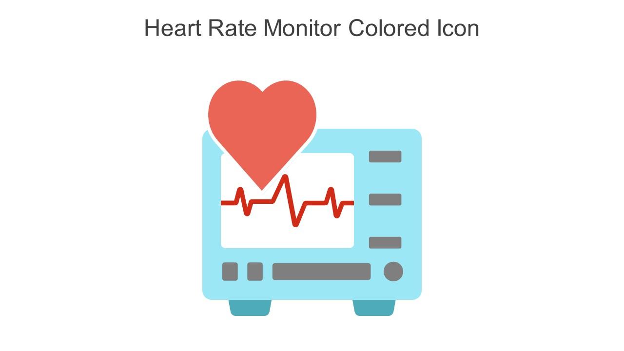 Heart Rate Monitor Colored Icon In Powerpoint Pptx Png And Editable Eps