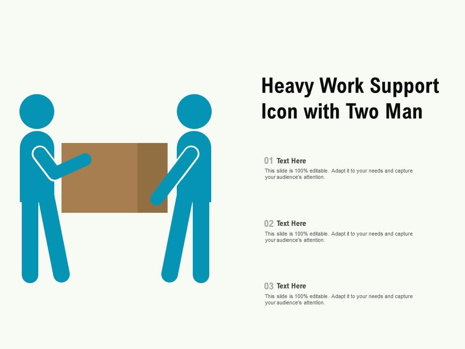 Heavy work support icon with two man Slide01