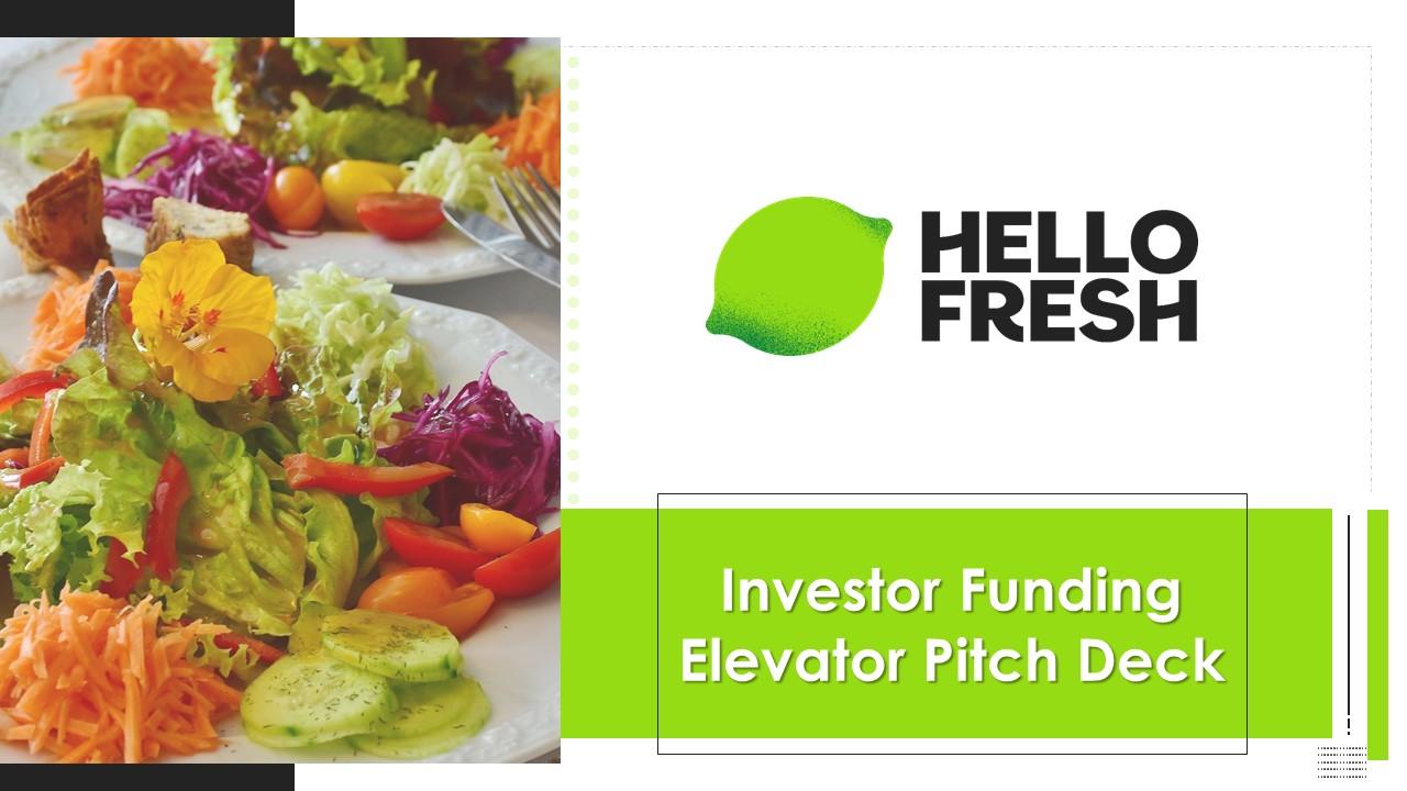 Hellofresh investor funding elevator pitch deck ppt template Slide01