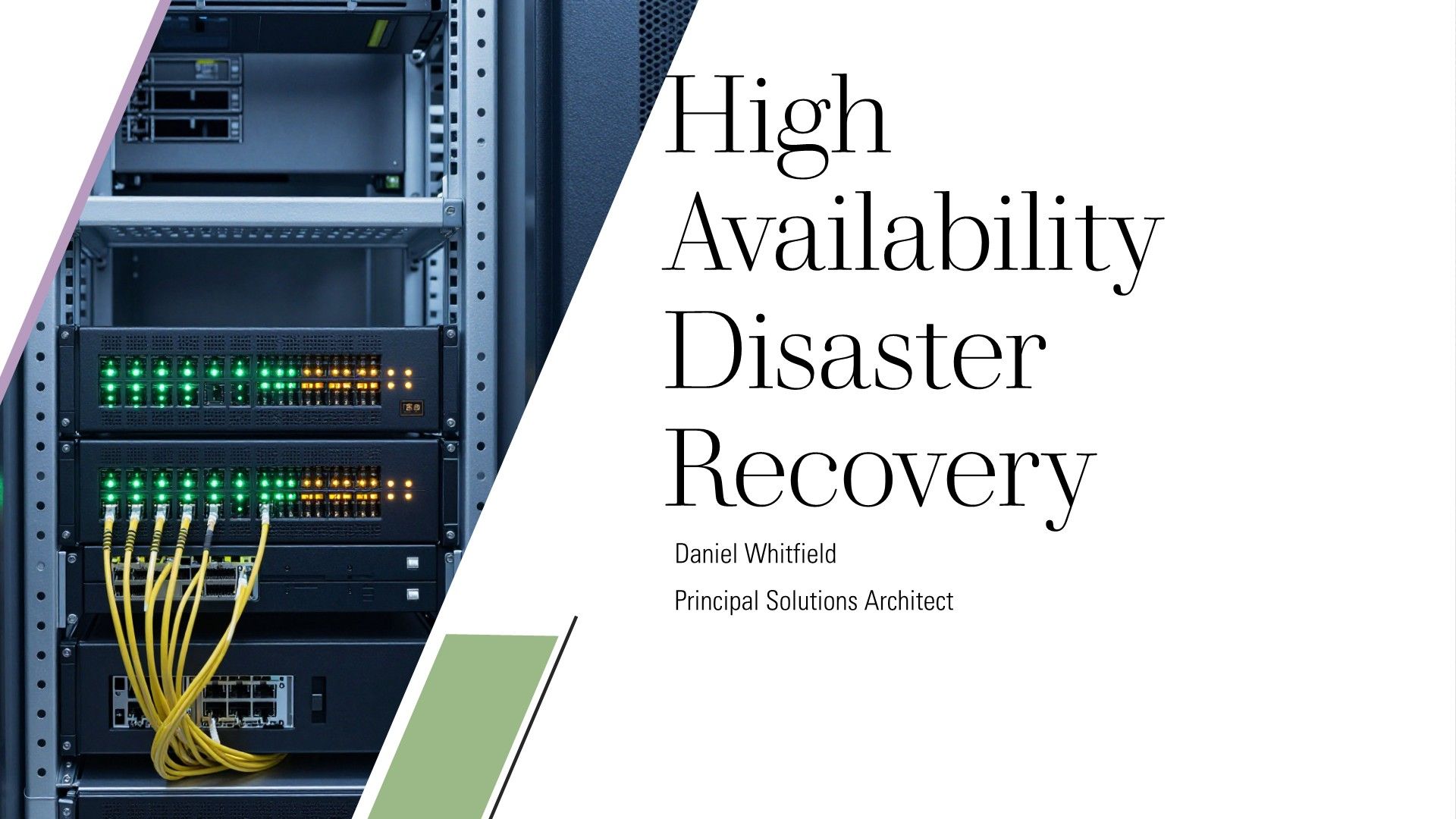 High Availability Disaster Recovery PPT Example VA High Availability Disaster Recovery PPT Example VA