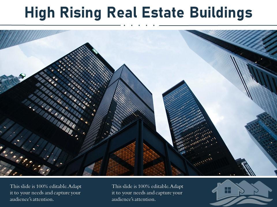 High rising real estate buildings