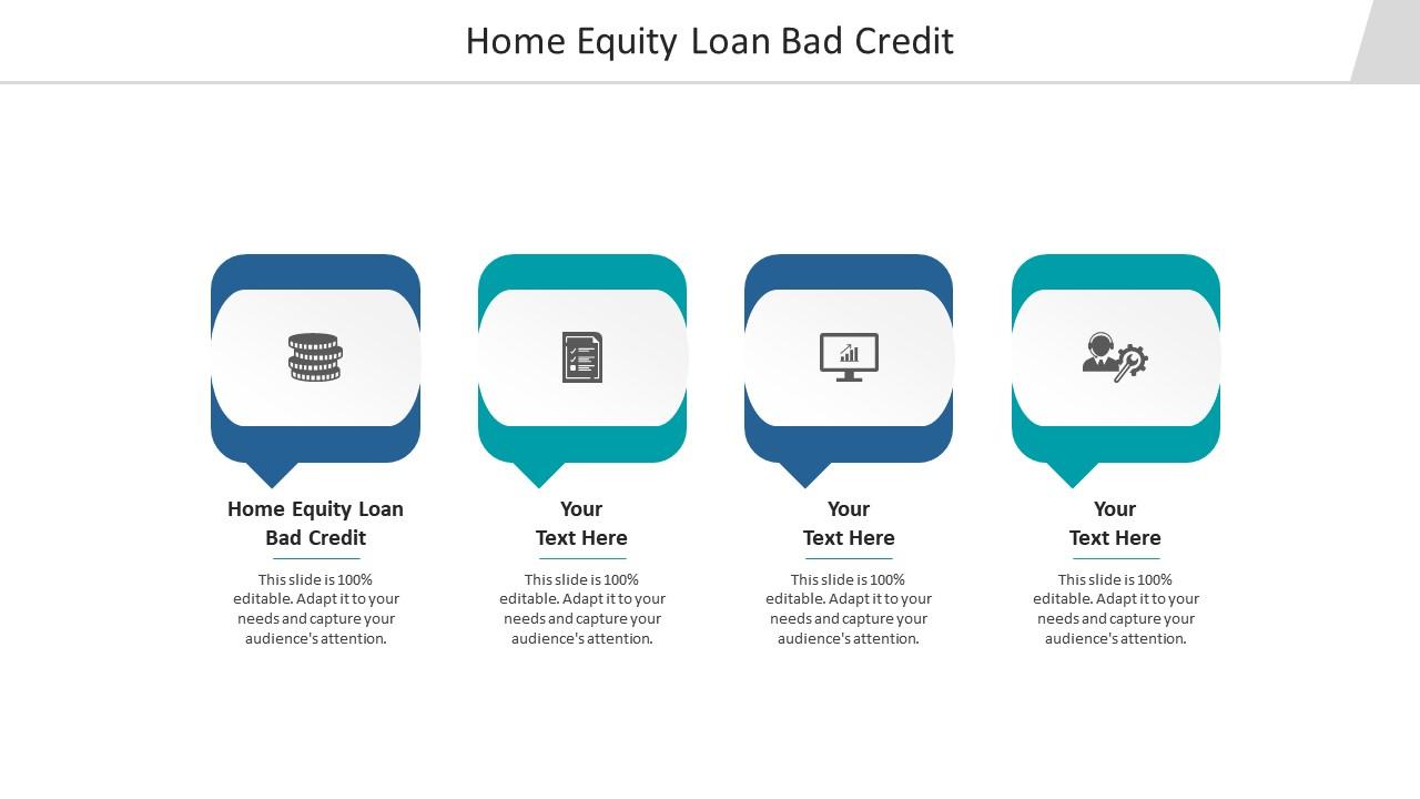 Home equity loan bad credit ppt powerpoint presentation gallery background image cpb Slide01