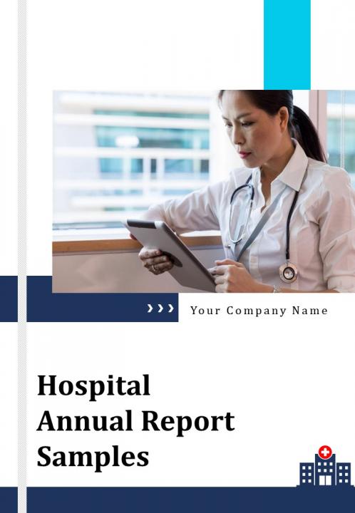 Hospital annual report samples pdf doc ppt document report template Slide01