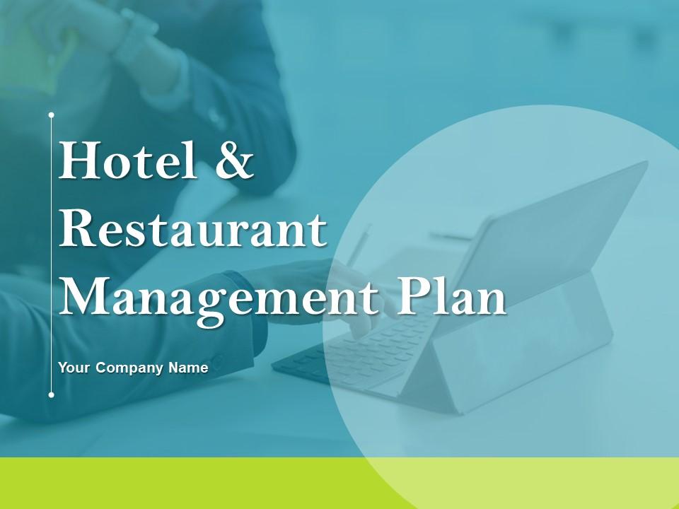 Hotel and restaurant management plan powerpoint presentation slides Slide01