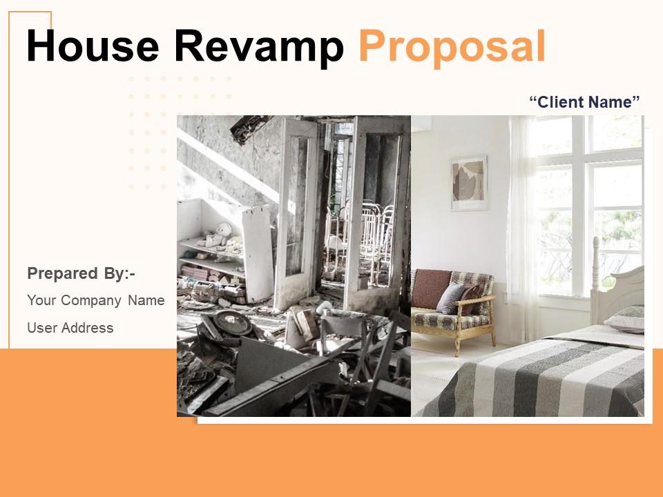 House Revamp Proposal Powerpoint Presentation Slides Slide01