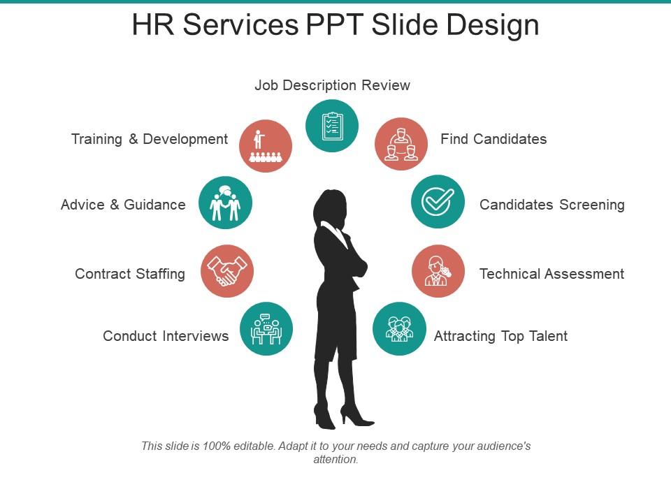Hr services ppt slide design Slide01