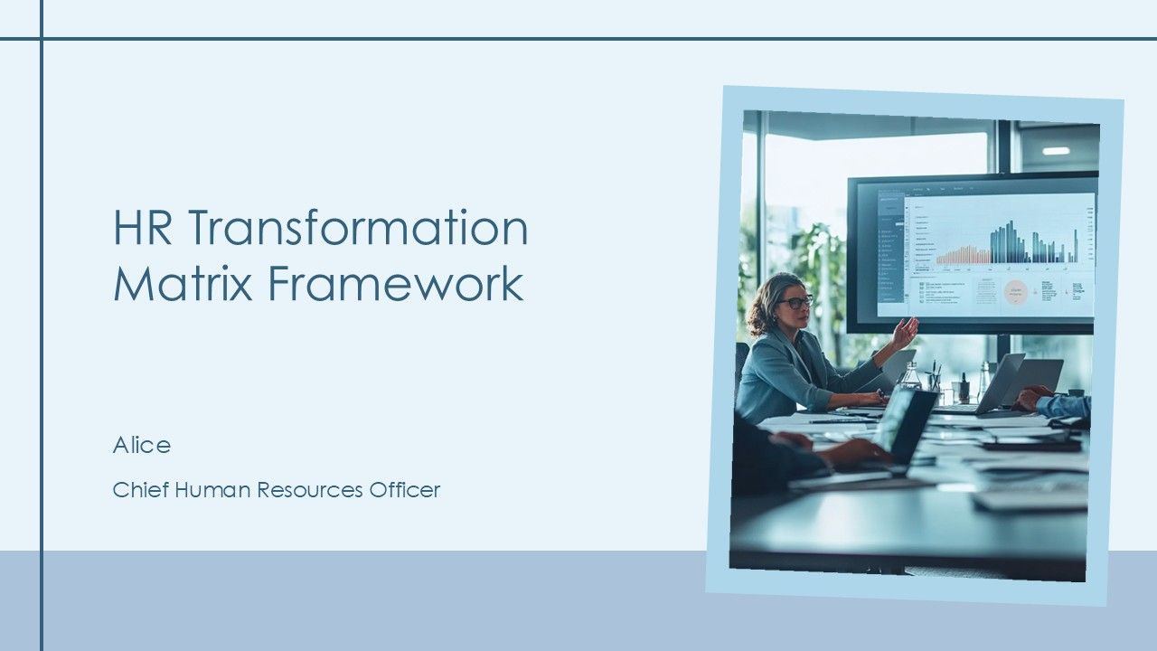 Hr Transition Matrix Example HR Transformation Matrix Framework PPT Outline AT