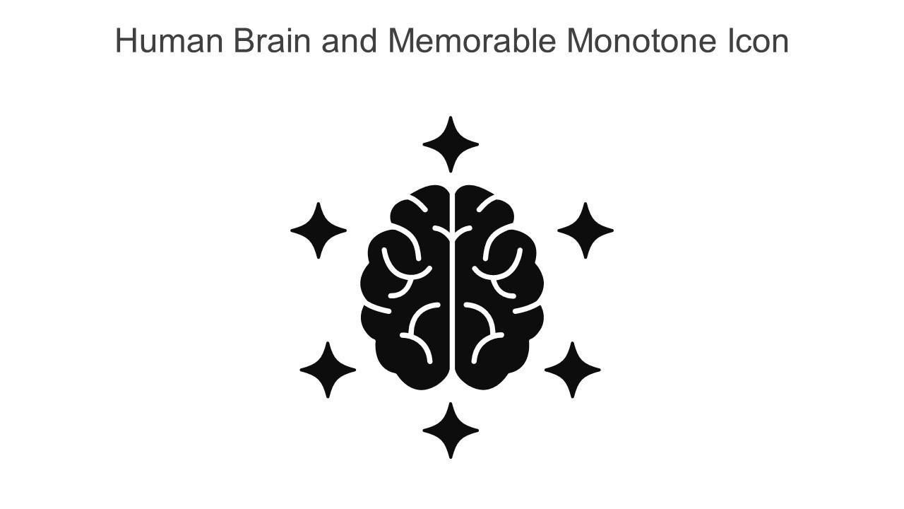 Human Brain And Memorable Monotone Icon In Powerpoint Pptx Png And Editable Eps Format Slide01