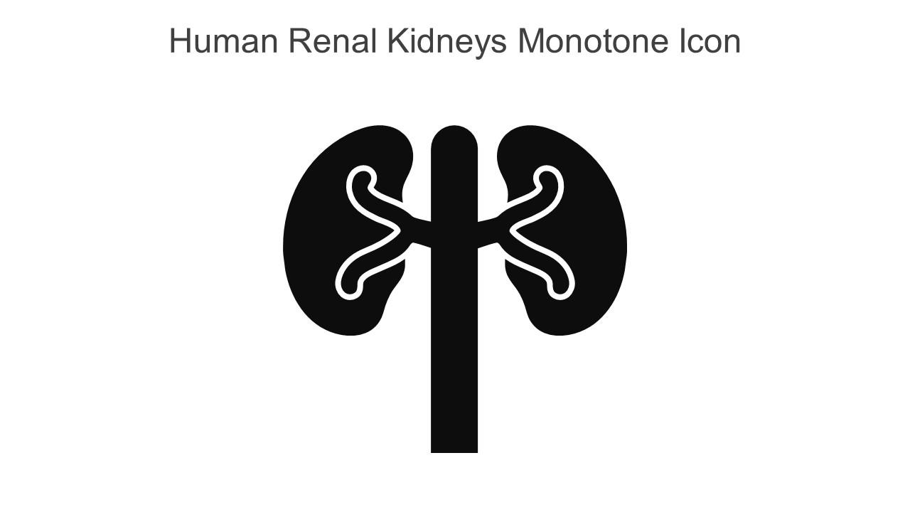 Human Renal Kidneys Monotone Icon In Powerpoint Pptx Png And Editable Eps Format