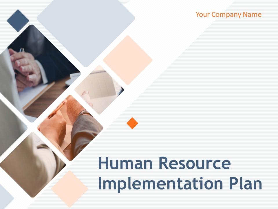 Human Resource Implementation Plan Powerpoint Presentation Slides Slide01