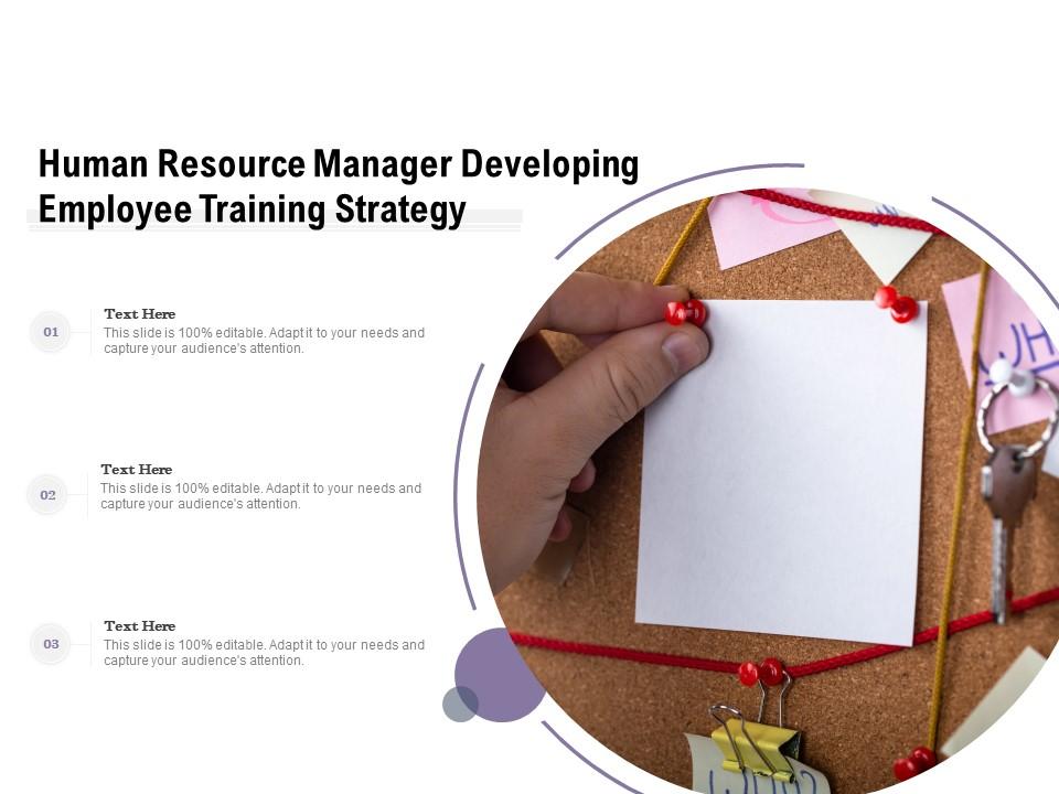 Human Resource Manager Developing Employee Training Strategy