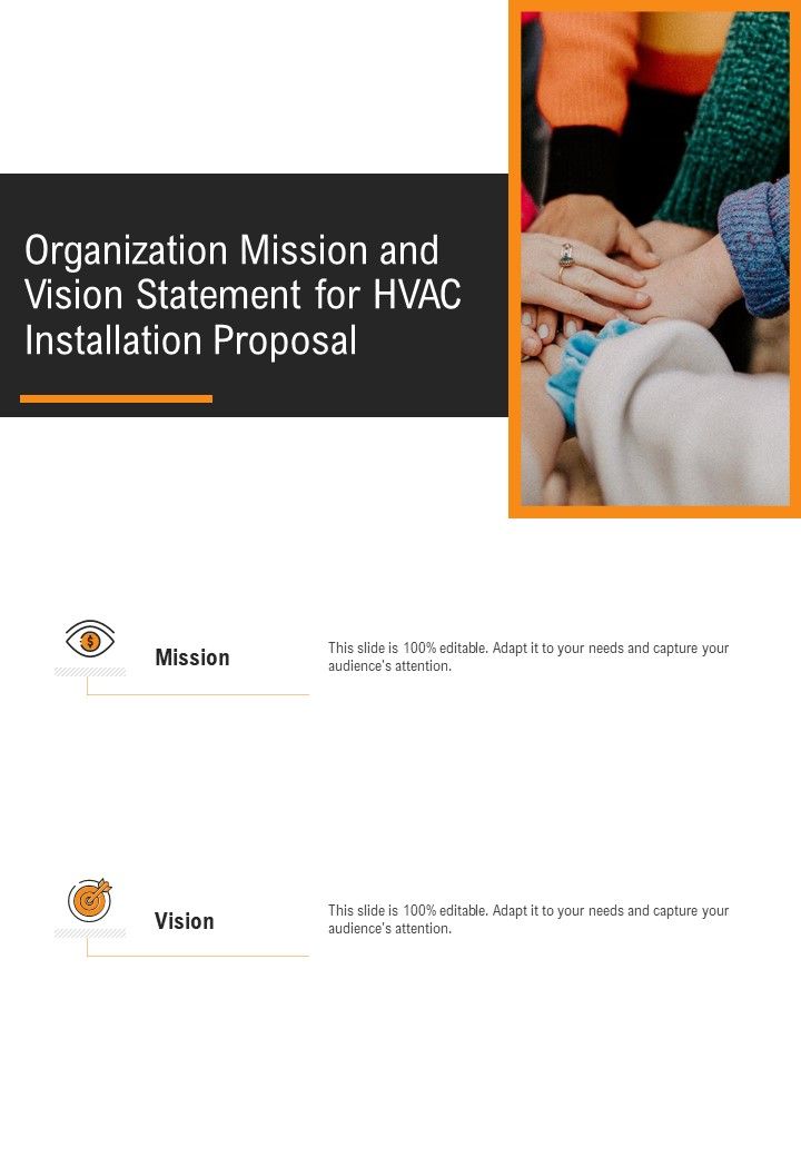 HVAC Installation Proposal Organization Mission And Vision Statement