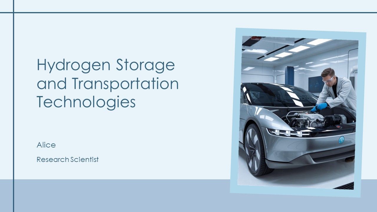 Hydrogen Storage And Transportation Technologies PPT Information AT Hydrogen Storage And Transportation Technologies PPT Information AT