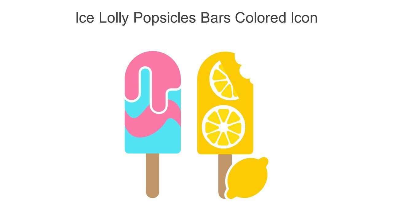 Ice Lolly Popsicles Bars Colored Icon In Powerpoint Pptx Png And ...