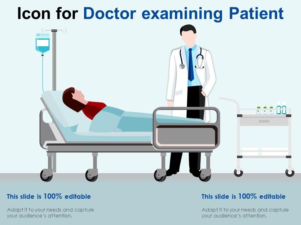 Icon for doctor examining patient