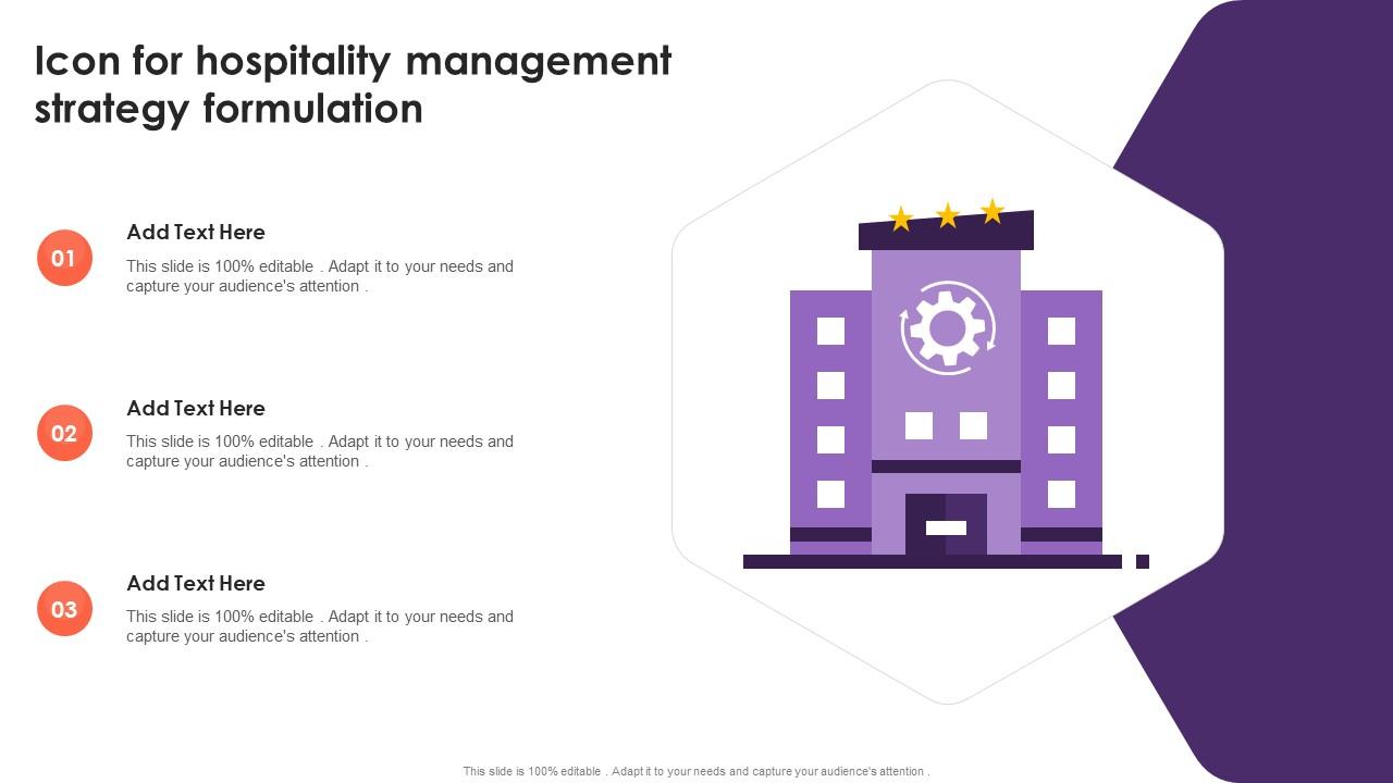 Icon For Hospitality Management Strategy Formulation
