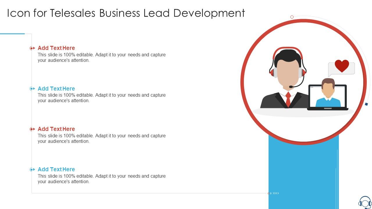 Icon For Telesales Business Lead Development Slide01