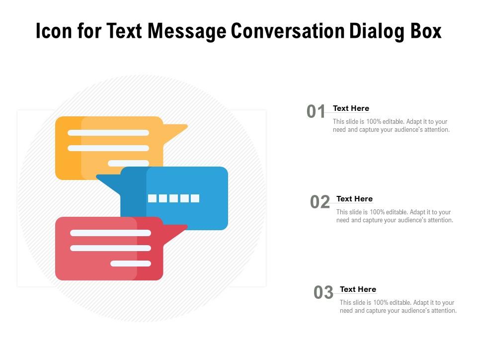 Icon for text message conversation dialog box Slide01