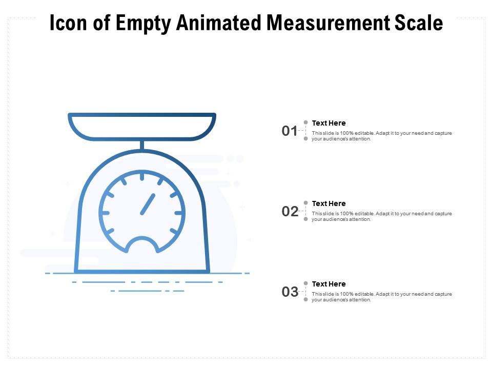 Icon Of Empty Animated Measurement Scale | PowerPoint Presentation ...