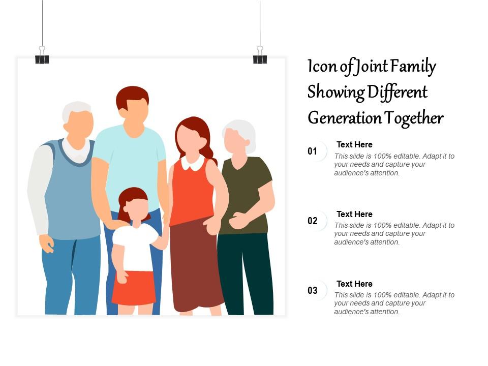 Icon of joint family showing different generation together Slide00