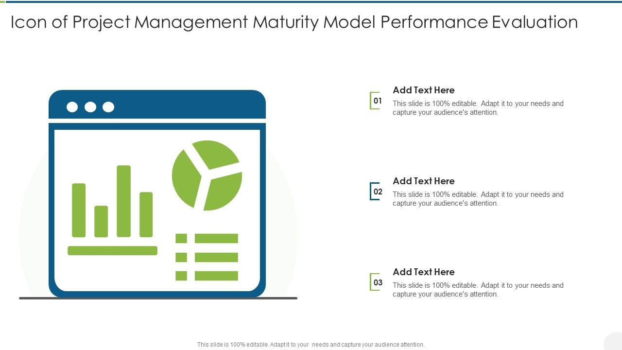 Icon Of Project Management Maturity Model Performance Evaluation Slide01