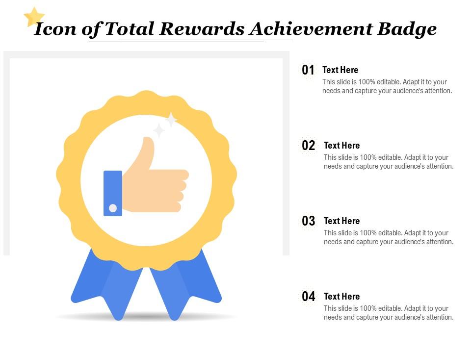 Icon of total rewards achievement badge