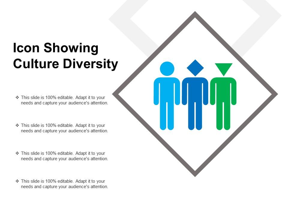 Icon showing culture diversity Slide01