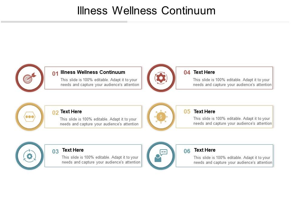 Illness wellness continuum ppt powerpoint presentation infographic template example file cpb Slide01