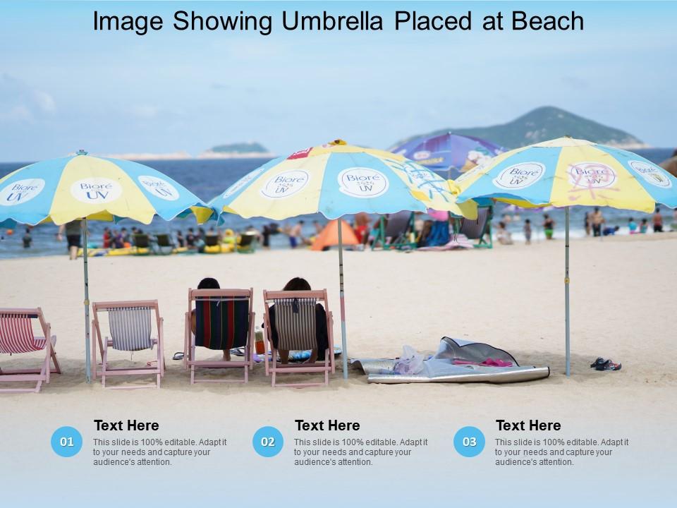 Image showing umbrella placed at beach Slide00