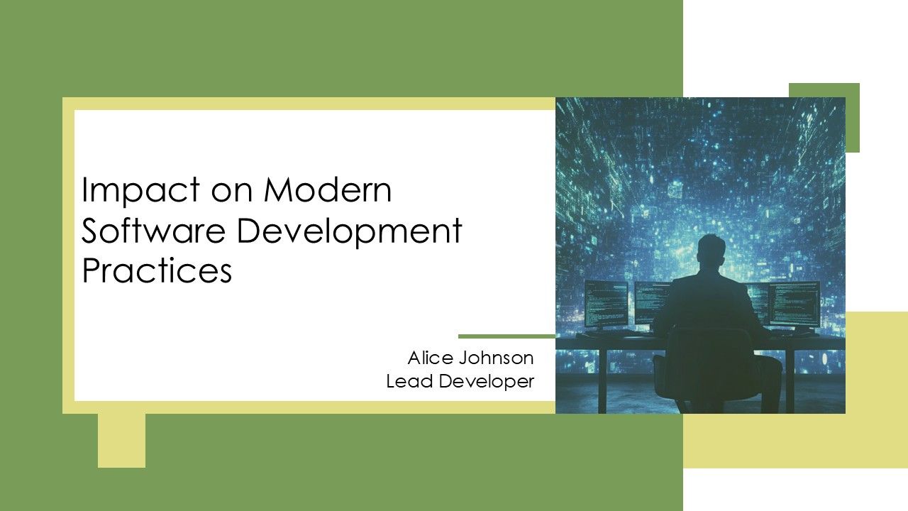 Impact On Modern Software Development Practices PPT PowerPoint AT