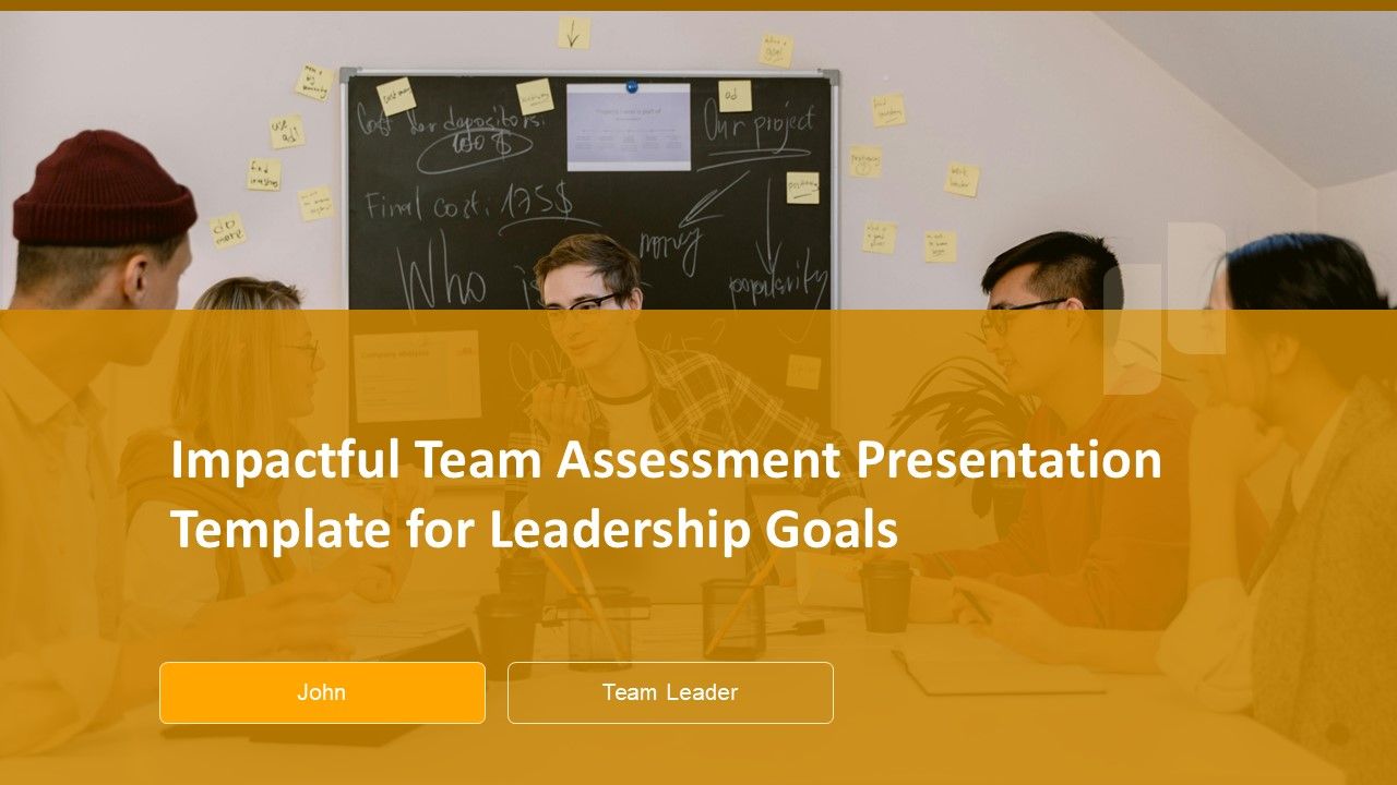 Impactful Team Assessment Presentation Template For Leadership Goals PPT H Impactful Team Assessment Presentation Template For Leadership Goals PPT H