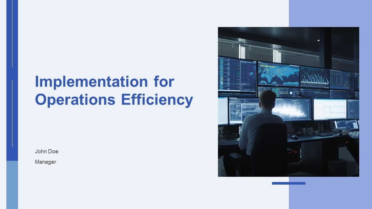 Implementation For Operations Efficiency PPT Mockup AT Implementation For Operations Efficiency PPT Mockup AT