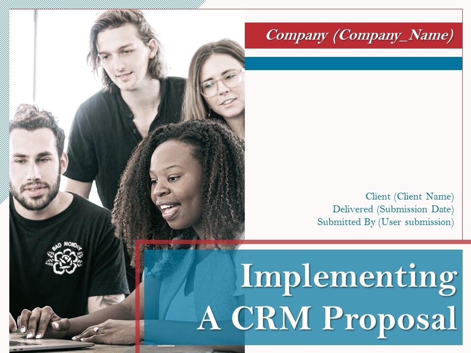 Implementing A CRM Proposal Powerpoint Presentation Slides Slide01