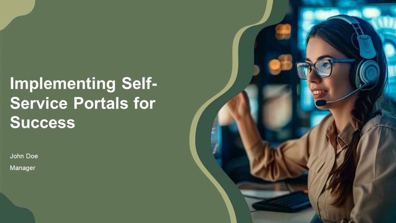 Implementing Self Service Portals For Success PPT Mockup AT