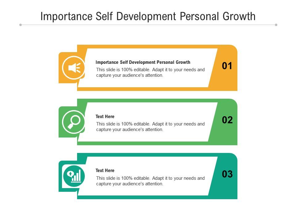 Importance Self Development Personal Growth Ppt Powerpoint Presentation Infographics Shapes Cpb