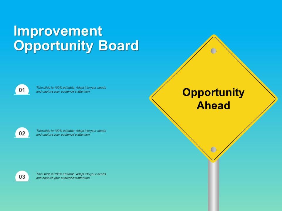 Improvement Opportunity Board Powerpoint Design Template Sample Improvement Opportunity Board Powerpoint Design Template Sample