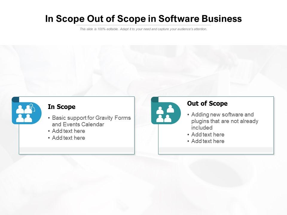 In scope out of scope in software business Slide01