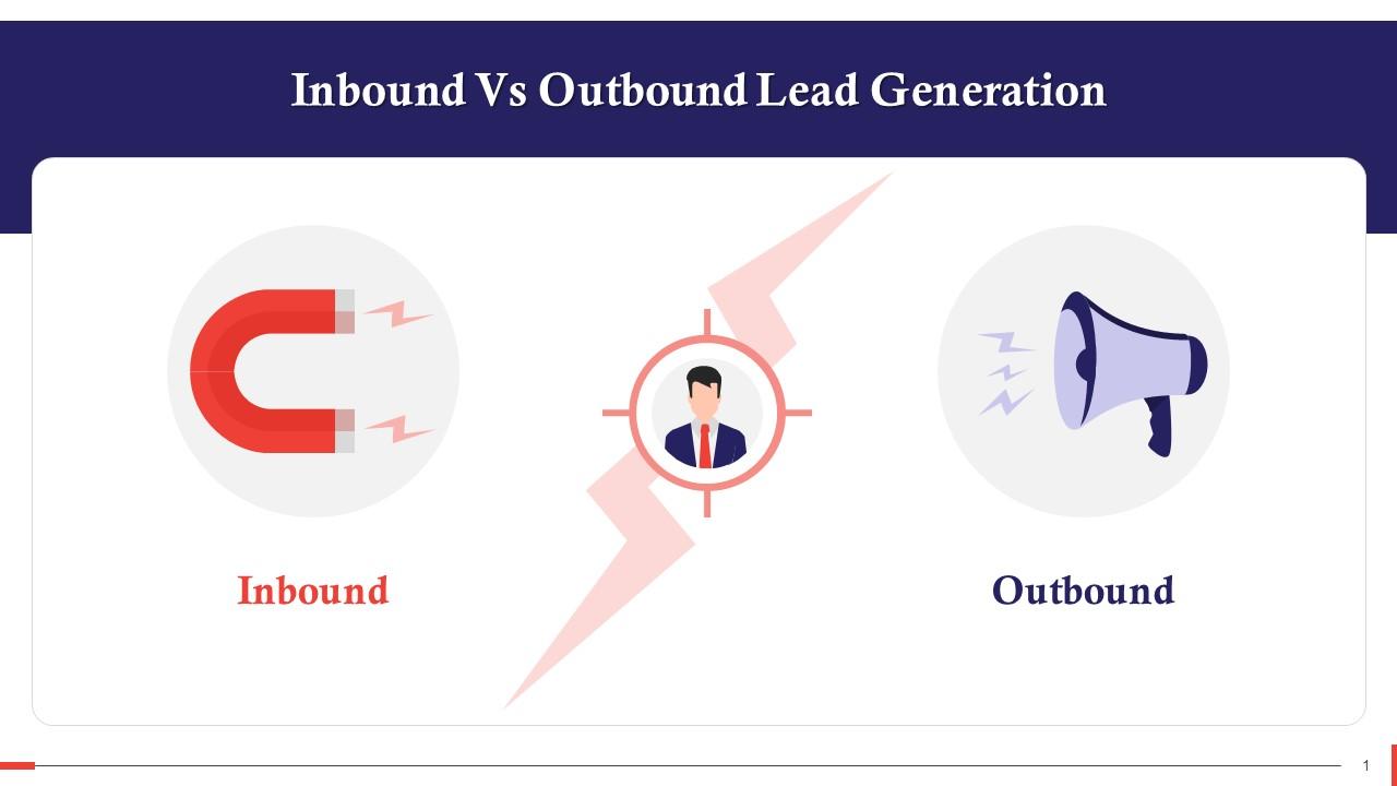 Inbound And Outbound Lead Generation In Sales Training Ppt