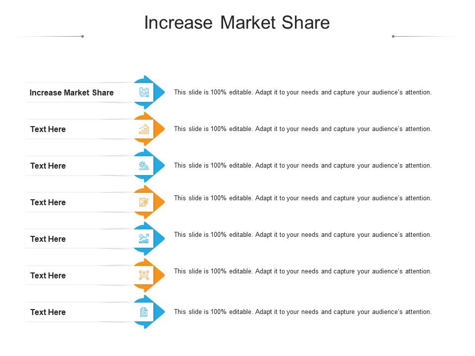 Increase market share ppt powerpoint presentation ideas sample cpb Slide01