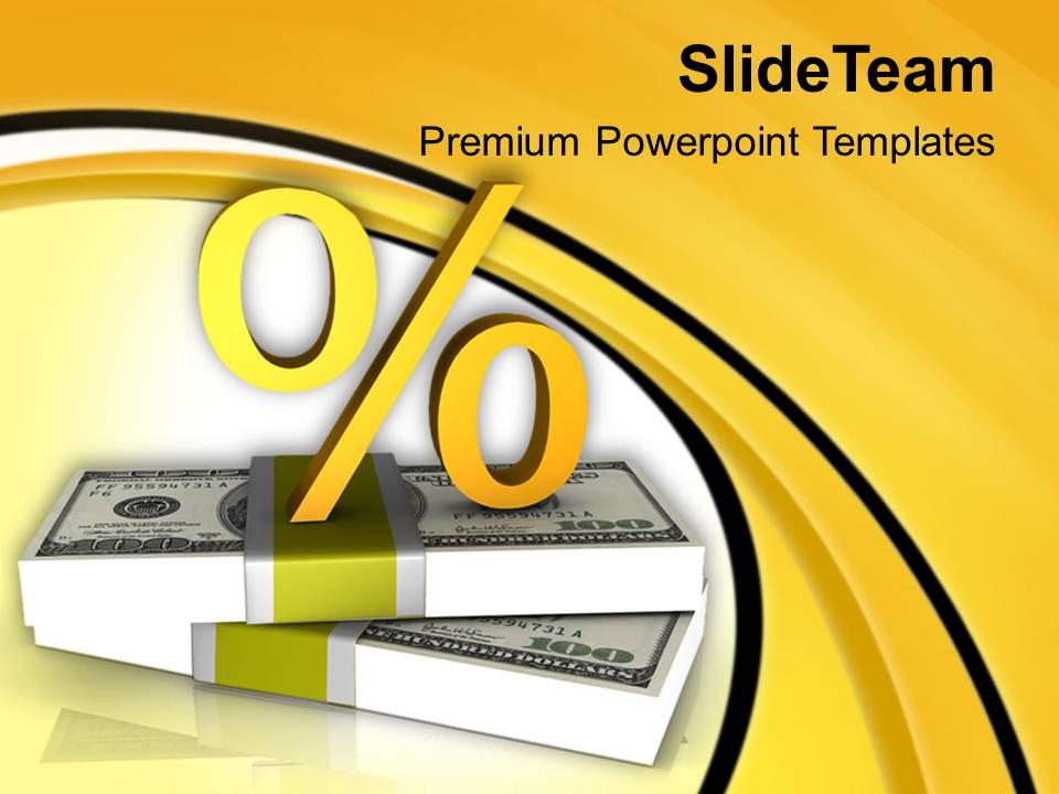 Increasing interest rate on finance business concept powerpoint templates ppt themes and graphics 0513 Slide00