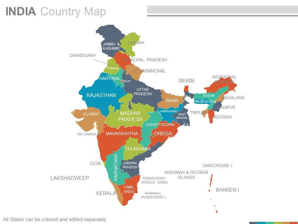 India country powerpoint maps Slide00