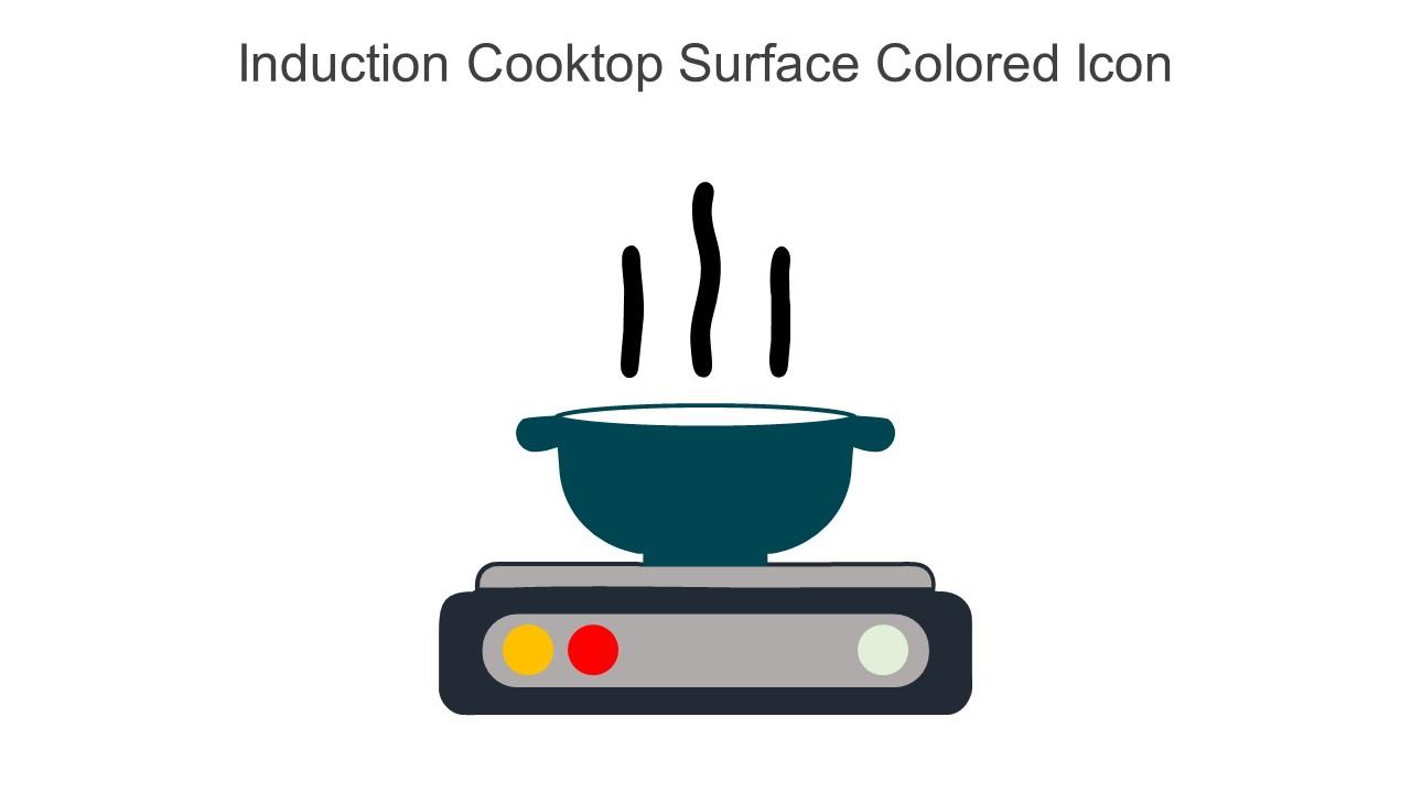 Induction Cooktop Surface Colored Icon In Powerpoint Pptx Png And