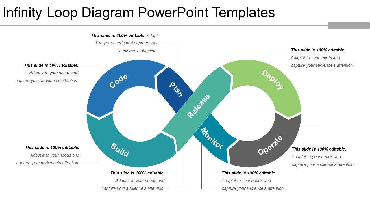 Infinity loop diagram powerpoint templates Slide01